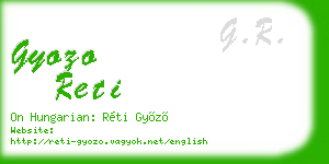 gyozo reti business card