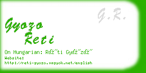 gyozo reti business card